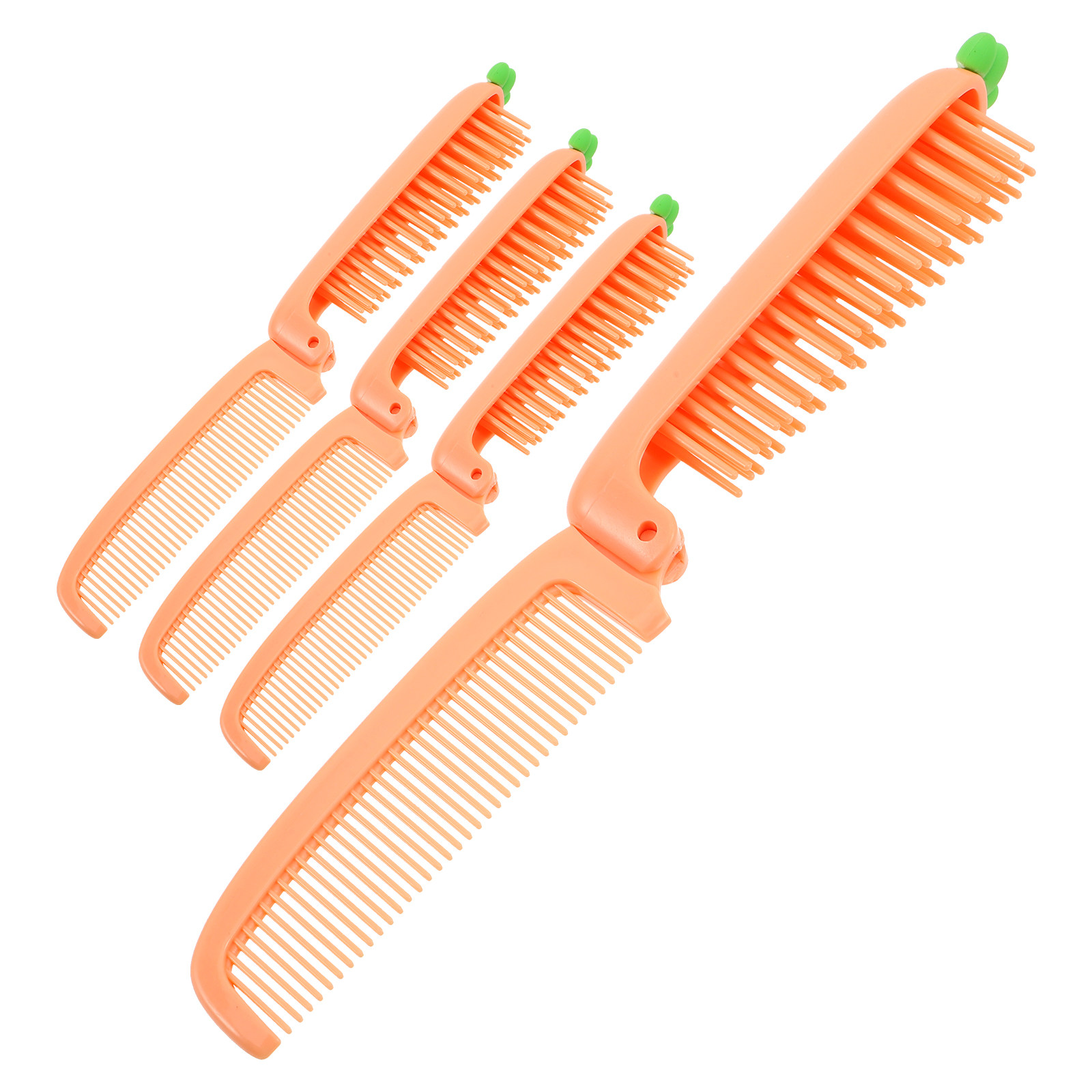 Hair Care Orange - Kit 4 Peças: Pente Infantil Dobrável