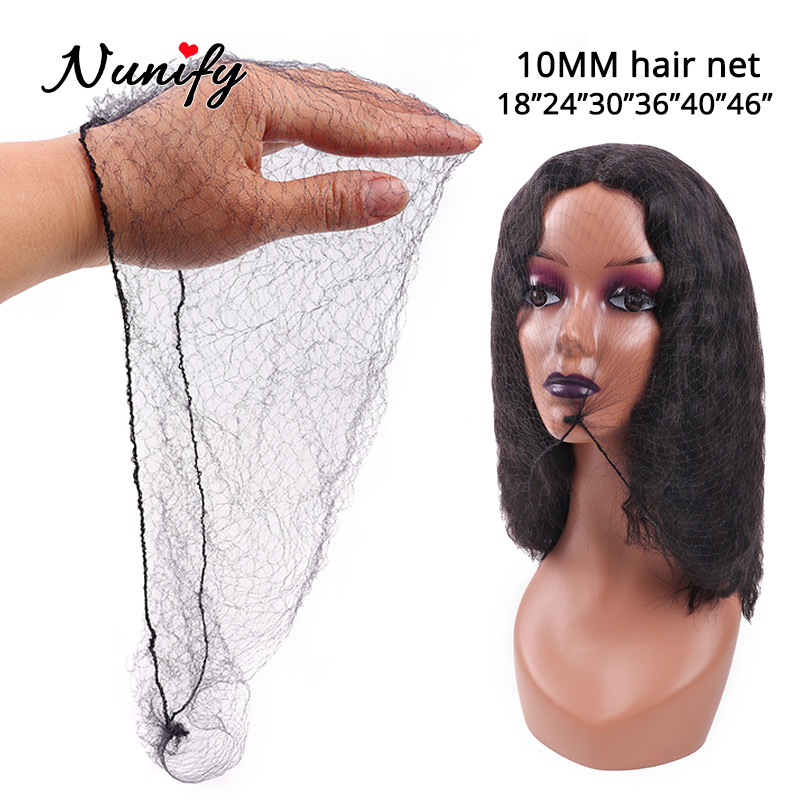 Hair Net Invisible - Nunify preto 100 pçs redes de