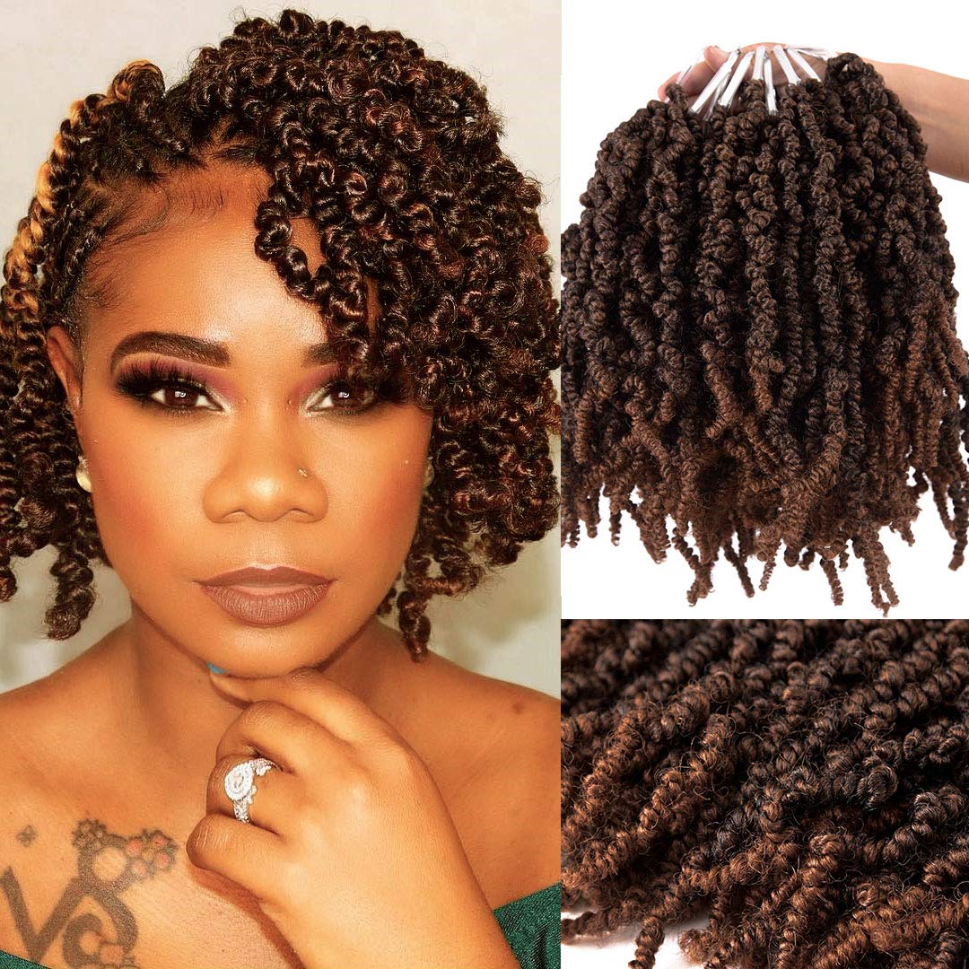Braiding Hair Kanekalon - 10 Polegada curto encaracolado primavera pré-torcido